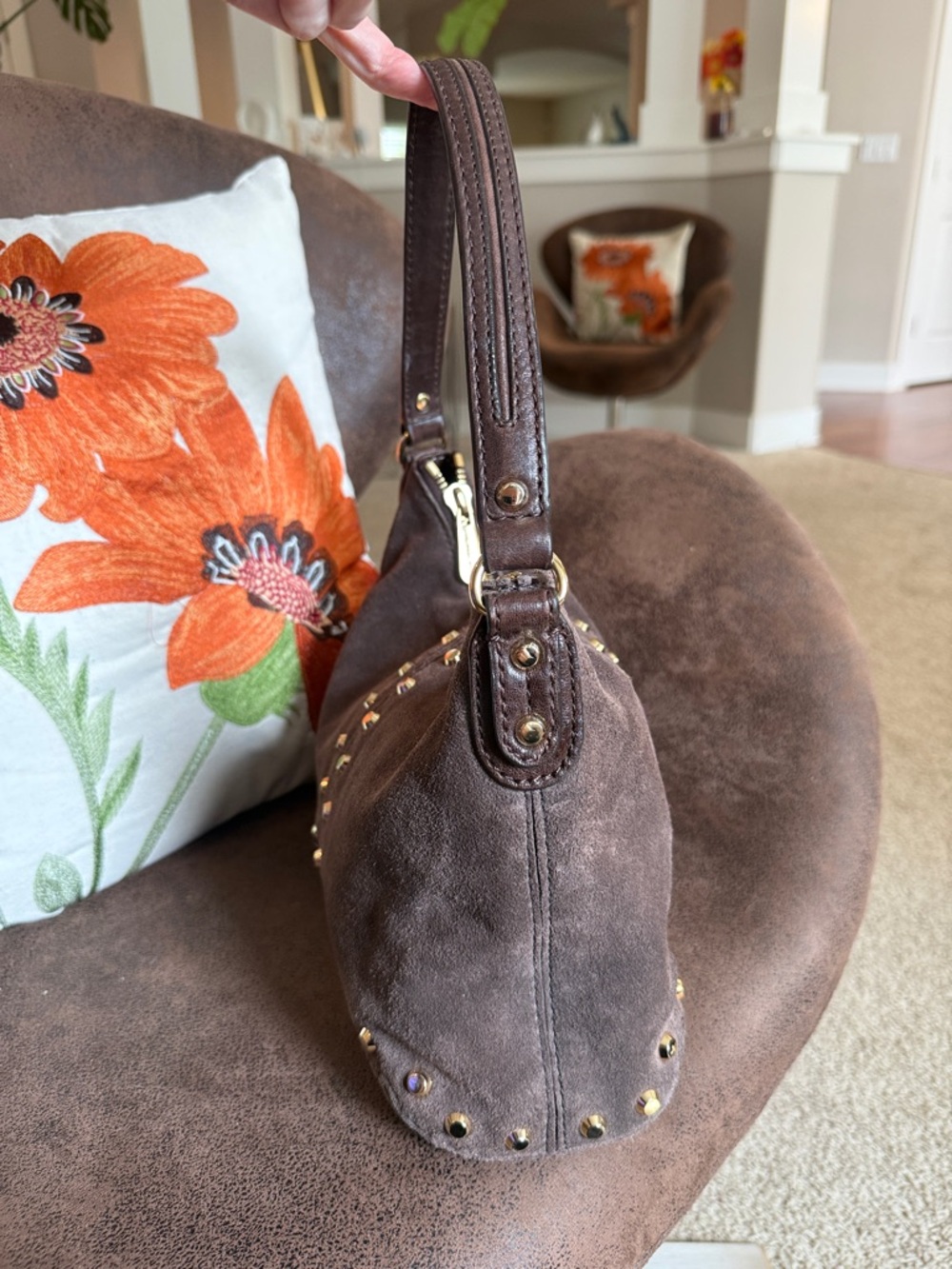 MICHAEL KORS SUEDE BAG - Picture 6 of 15